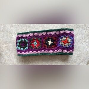 Wool ear warmer or head band from Nepal